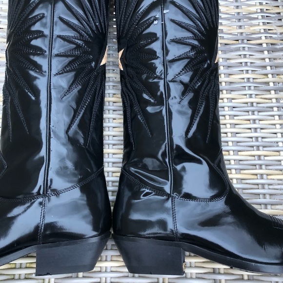 Golden Goose Wish Star Patent Leather 38 7.5 Rare - Picture 3 of 16